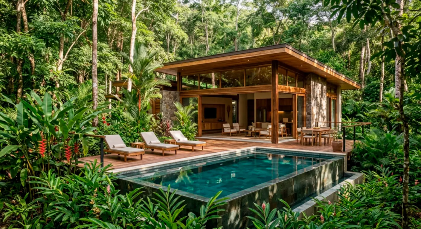 Luxury vacation rental with private pool in North Guiones, Nosara.
